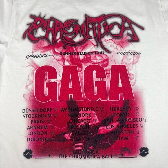 LADY GAGA The Chromatica Ball Tour Concert Unofficial Tee Little Monster Unisex - Picture 7 of 10
